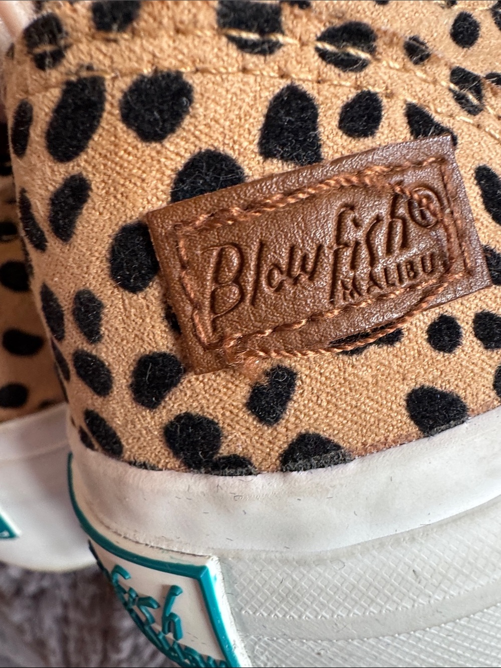 Blowfish women’s Cheetah-Print Lace-Up Sneakers - Tan & Black - Picture 3 of 6